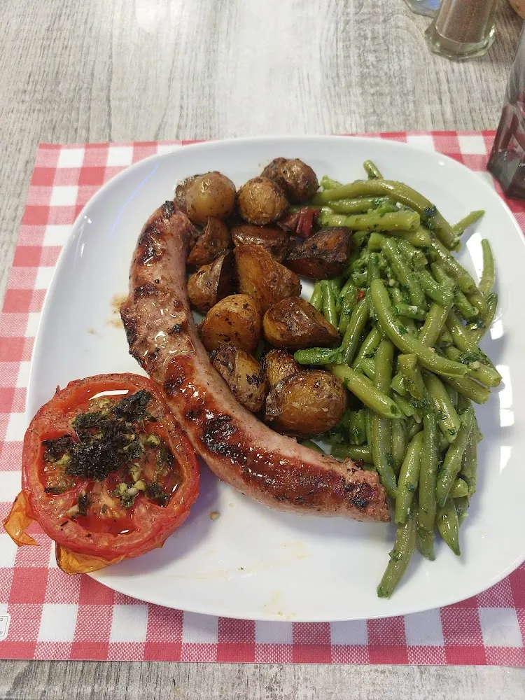 Saucisse de Toulouse Aux Légumes Grillés